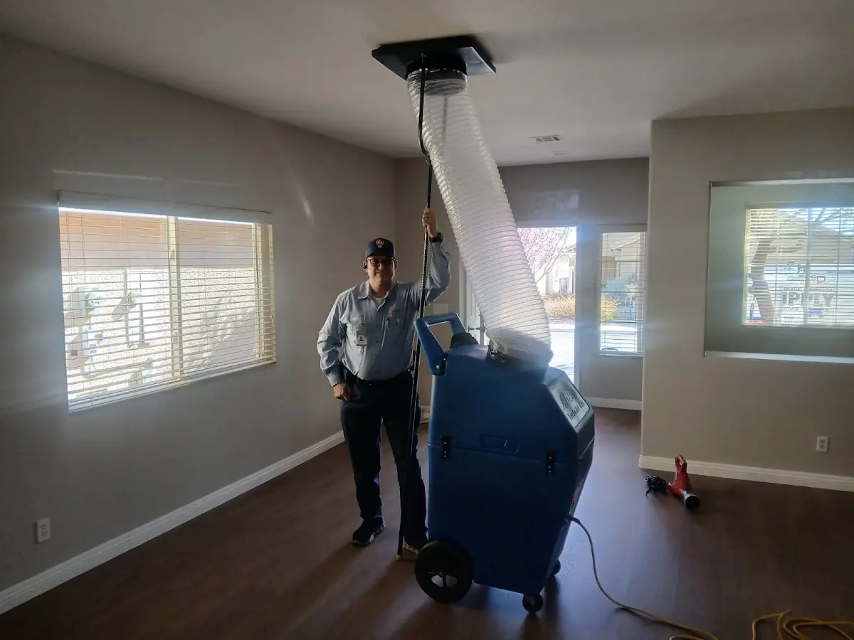 Professional Dryer Vent Cleaning work inside a Calexico home